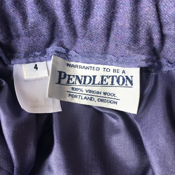 Pendleton 100% virgin wool pencil skirt sz 4 - Picture 6 of 6